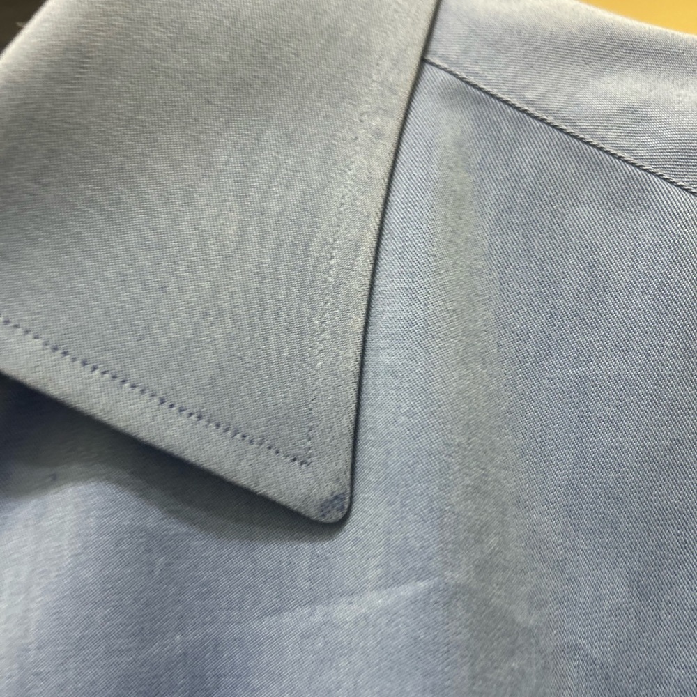 Ermenegildo Zegna French Blue Dress Shirt Men’s 16 41 Neiman Marcus Business - Picture 12 of 13